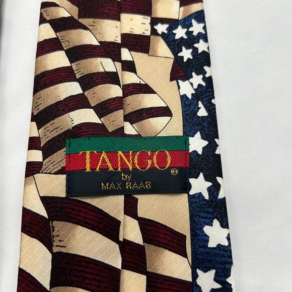 MAX RAAB Tango 100% Silk Neck Tie Americana Series "Flag of 1861" - 4th of July - Picture 4 of 7
